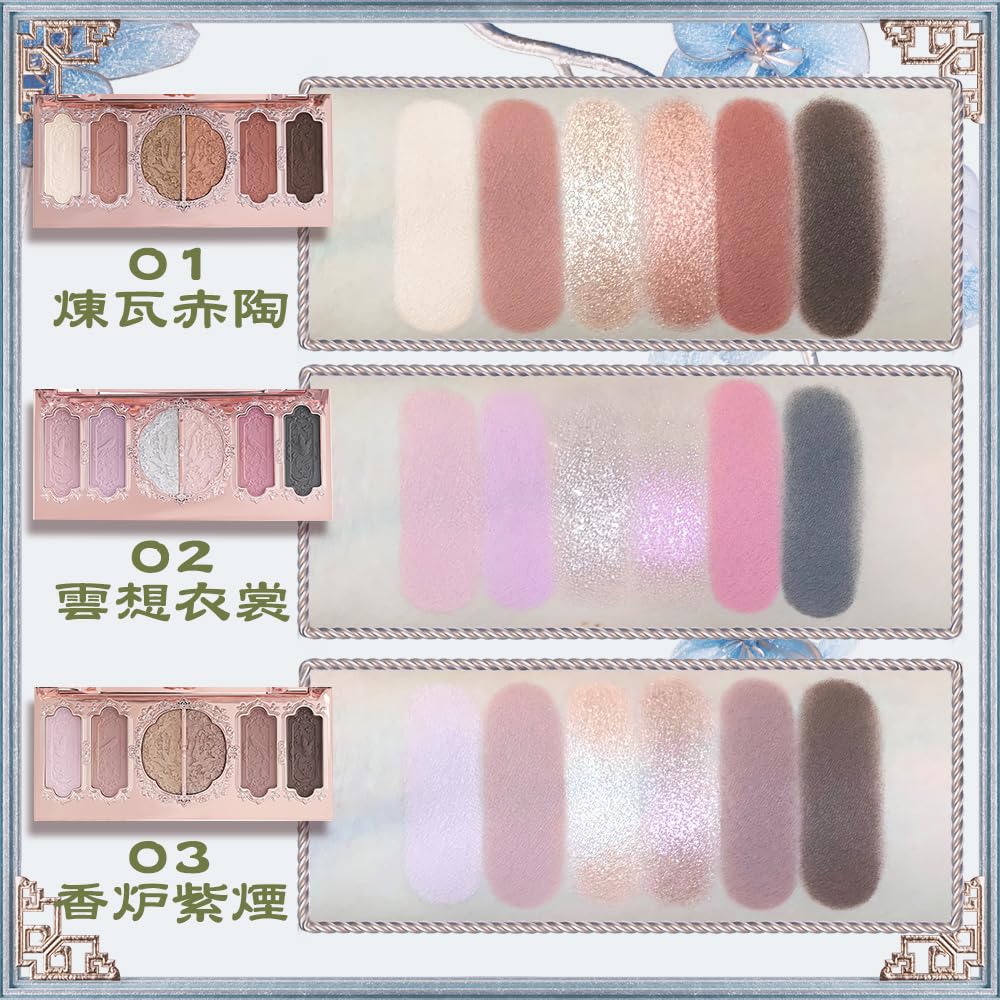Amazon.co.jp: FlowerKnows(フラワーノーズ)胡蝶雲肩 6色アイシャドウ